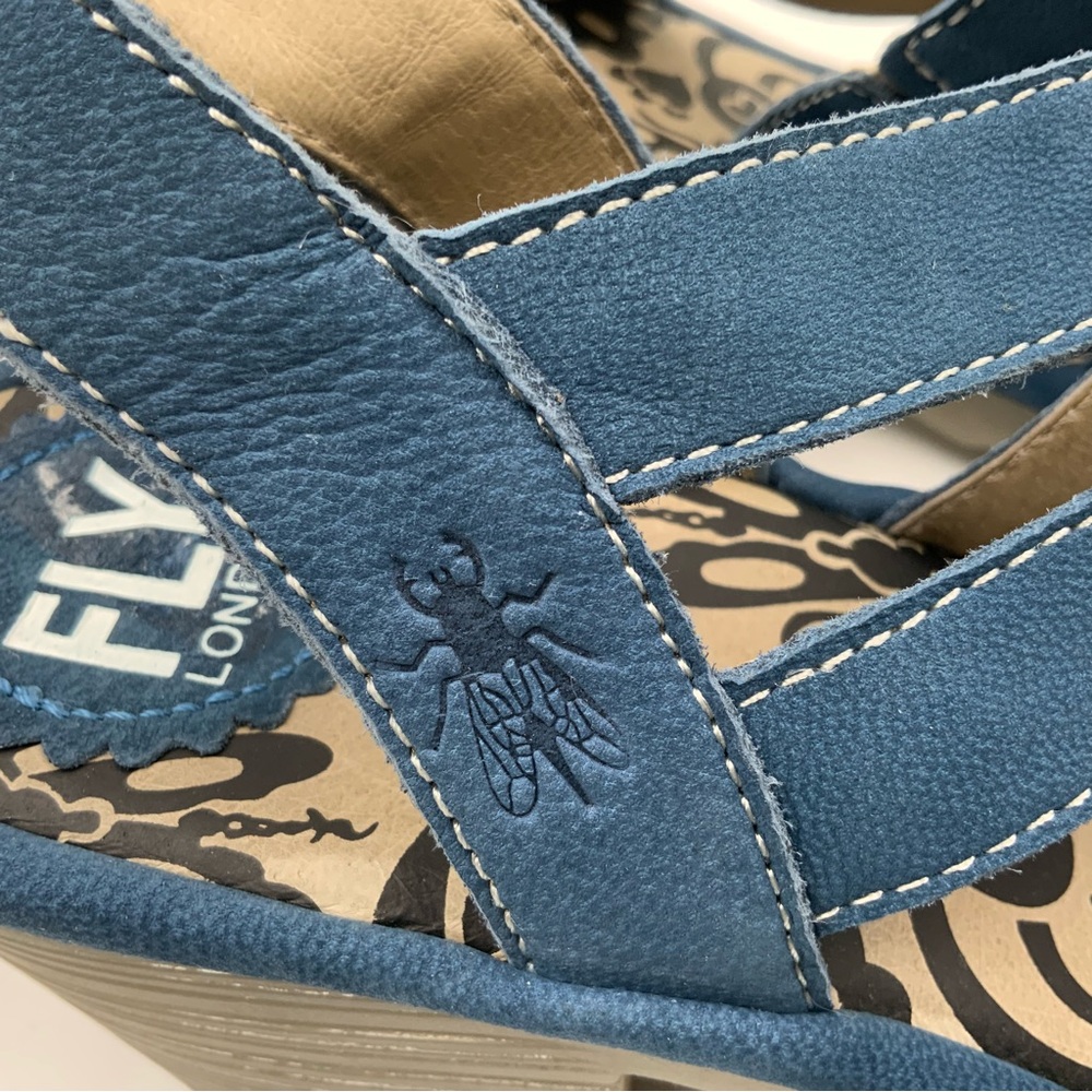 Fly London Wome 118Fly Blue Leather. Size 42. - Picture 8 of 9